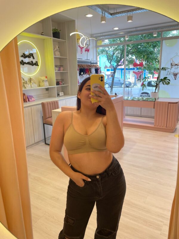 Corpiño Seamless Bretel Fino Nude